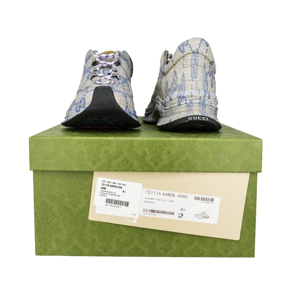 Gucci 721116 Men's GG Run Leather Sneakers - Picture 5 of 12